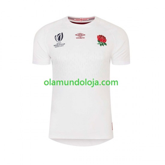 Camisola Rugby Inglaterra Homem Equipamento Primeiro RWC 2023 Manga Curta
